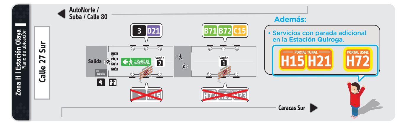 servicios H15, H21,H72 presentan novedad en Estacion-olaya servicios H15, H21,H72 presentan novedad en Estacion-olaya