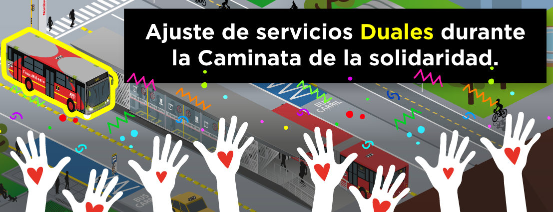 Estos son los desvíos de las rutas duales por la #CaminataDeLaSolidaridad