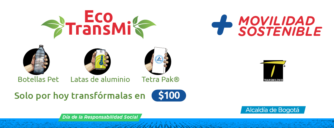 En el día de la Responsabilidad Social TransMilenio pone en funcionamiento una nueva máquina Eco-TransMi