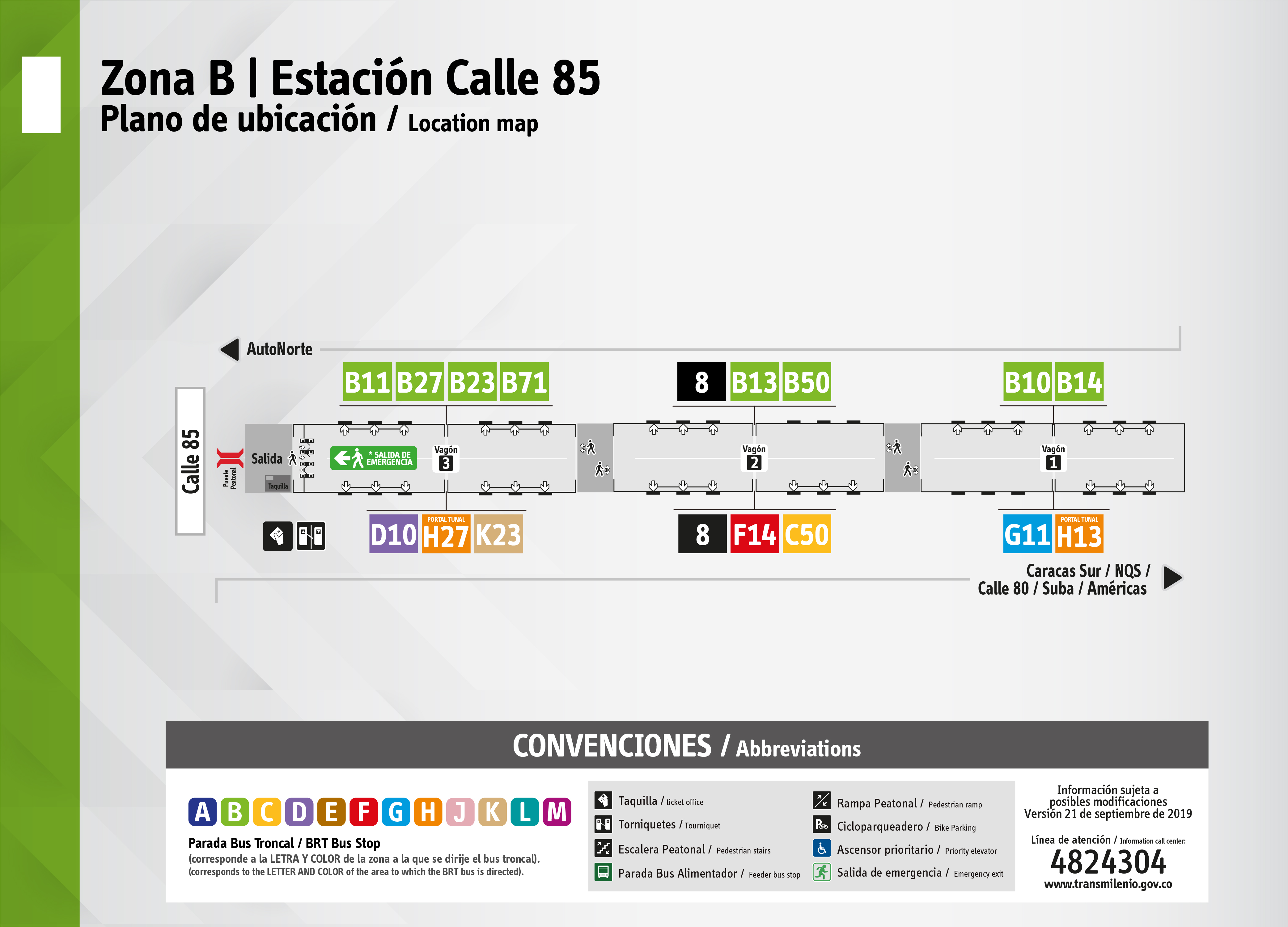 Estación calle 85 - troncal norte