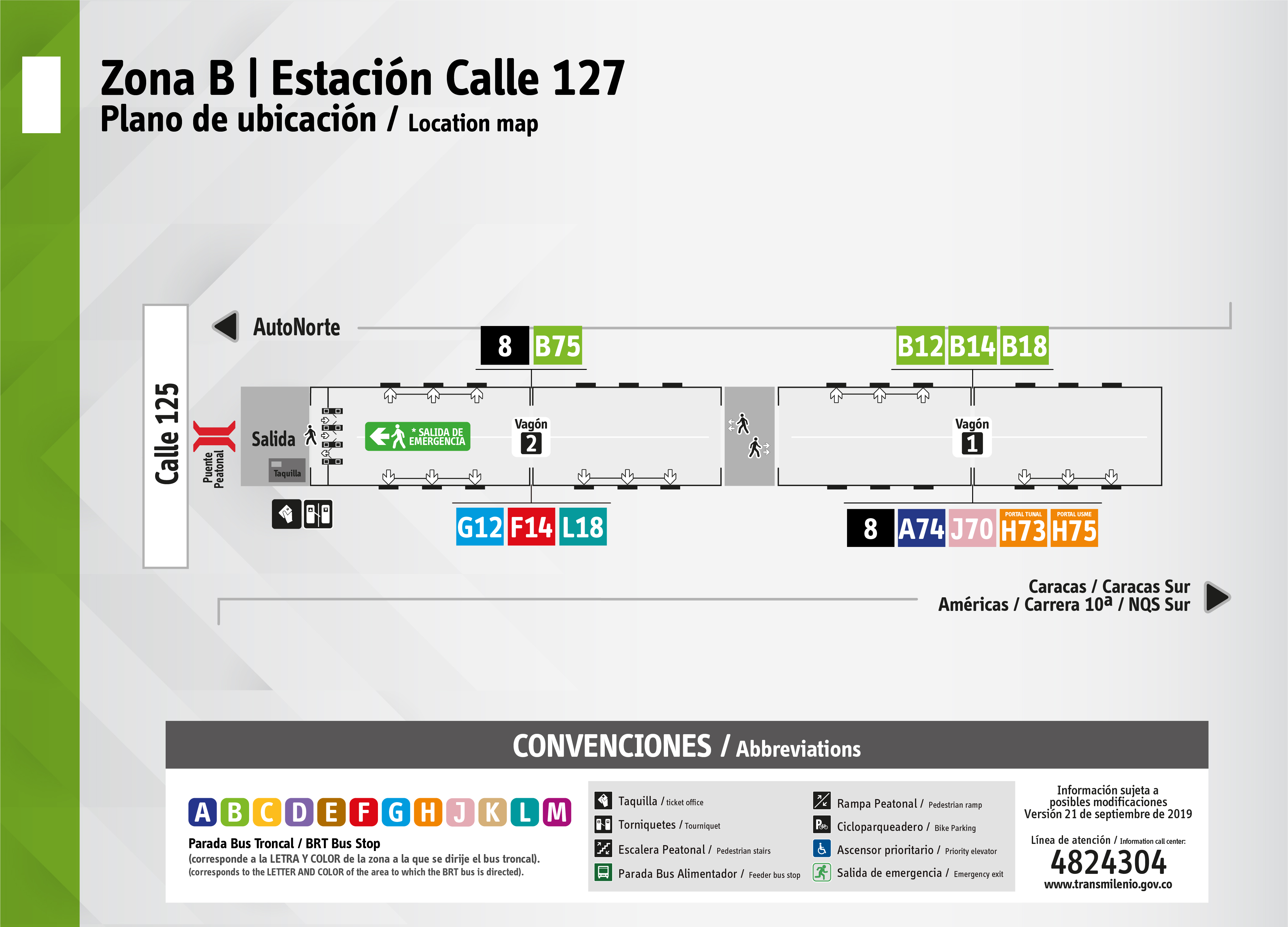 Estación calle 127 - troncal norte