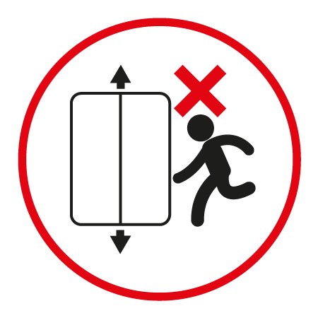 No uso del ascensor en caso de emergencia