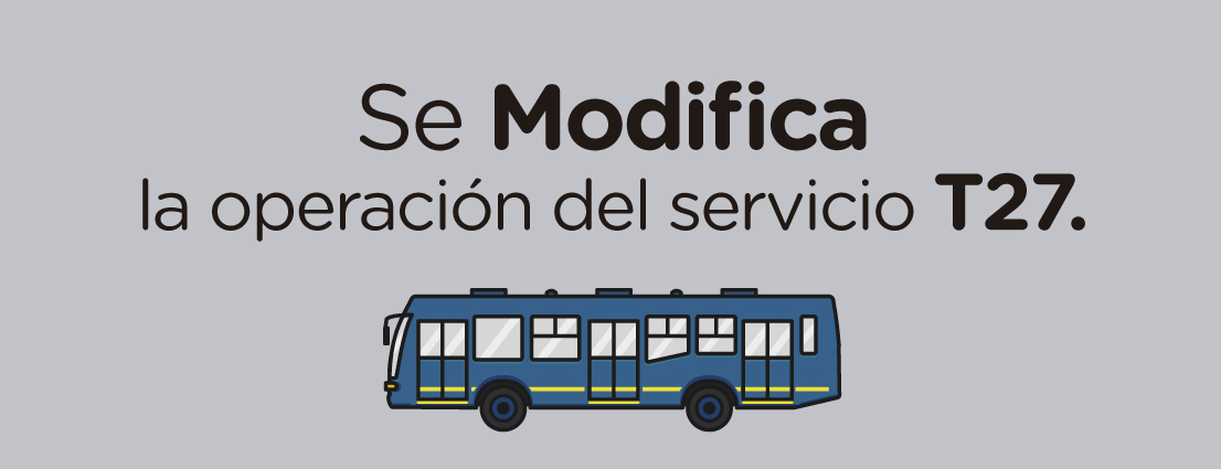 La ruta T27 del SITP modifica su recorrido
