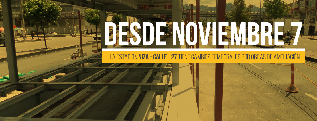 Cierre temporal del vagón 2 de la estación Niza Calle 127