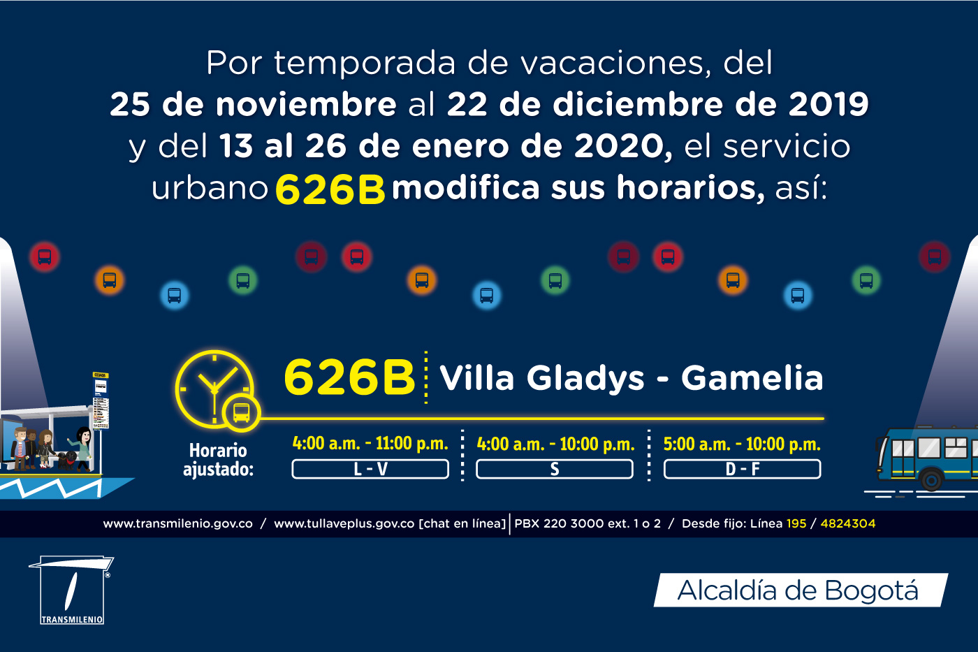 626B Villa Gladys Gamelia horario ajustado para navidad 626B Villa Gladys Gamelia horario ajustado para navidad