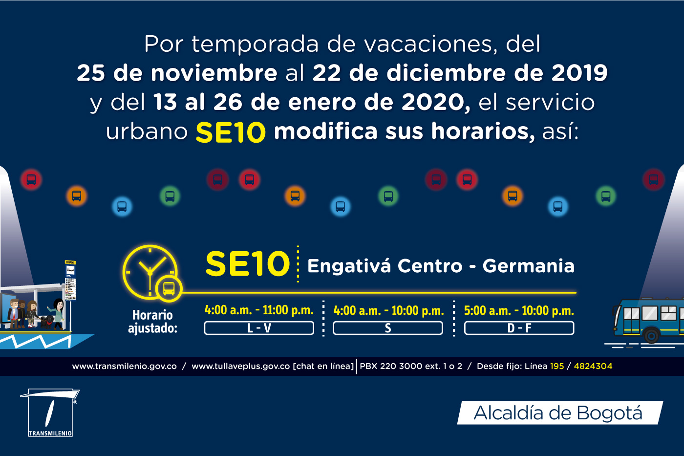 SE10 Engativá Centro Germania horario ajustado para navidad SE10 Engativá Centro Germania horario ajustado para navidad