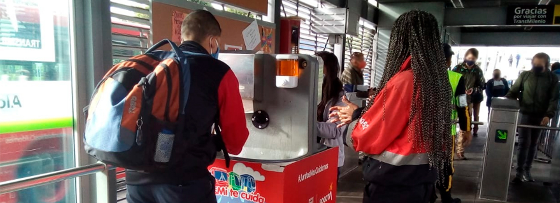 Se instalan m&aacute;s lavamanos en TransMilenio