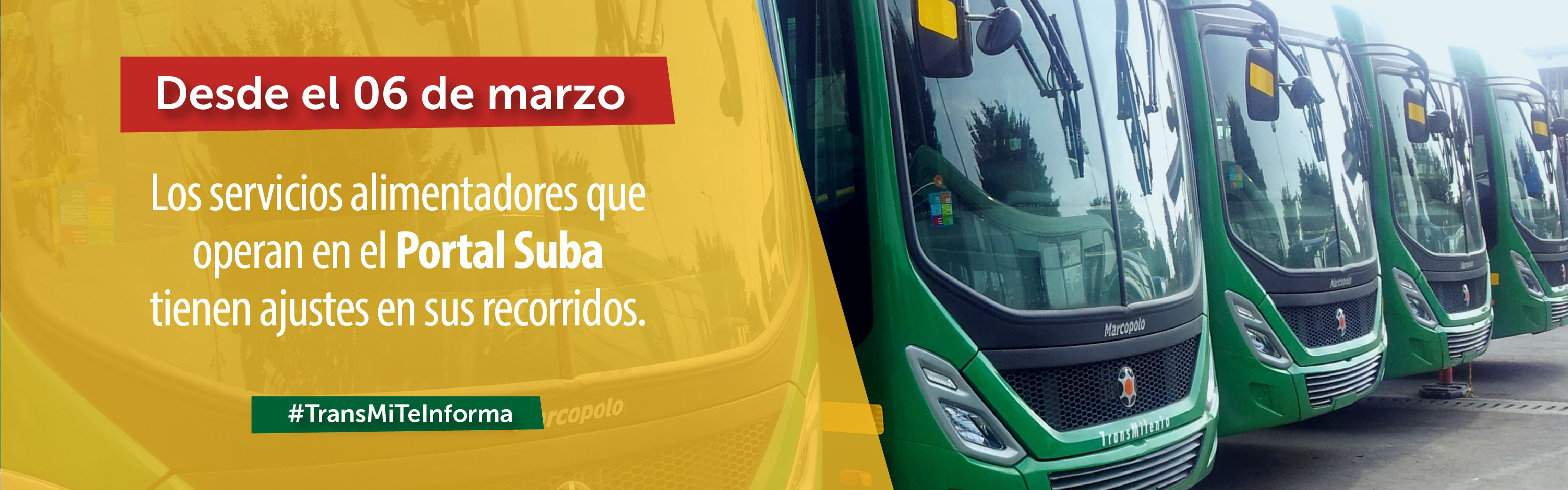 Los servicios alimentadores del Portal Suba tendr&aacute;n algunos ajustes