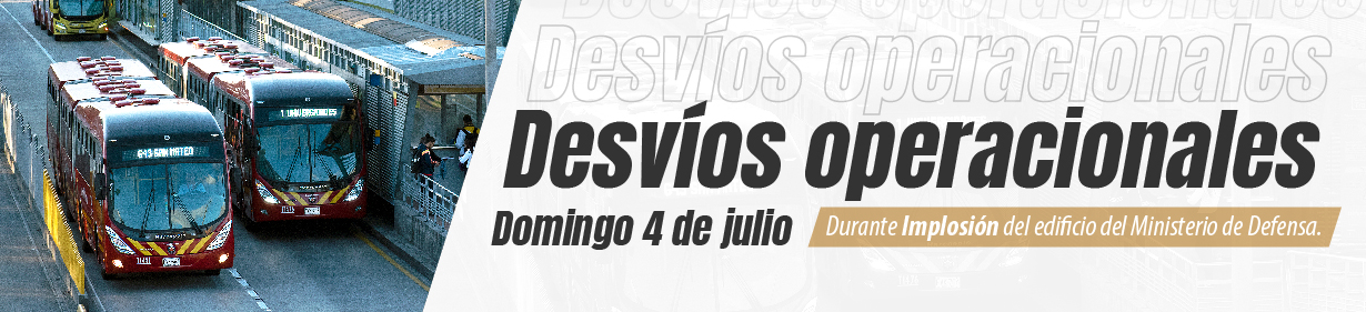 Desv&iacute;os operacionales el 4 de julio en la Avenida Calle 26