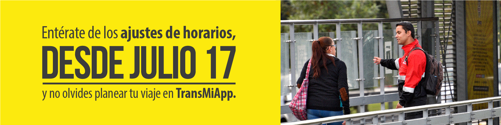 Ent&eacute;rate de los ajustes de horarios de algunas rutas troncales