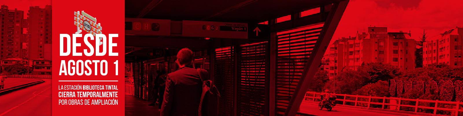 Estaci&oacute;n Biblioteca Tintal tendr&aacute; un cierre temporal