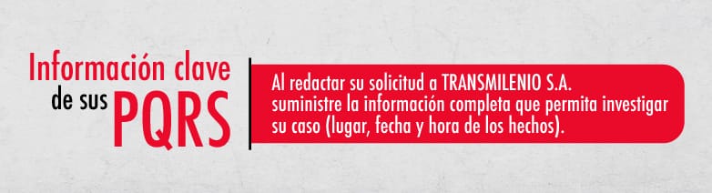 Información clave de su PQRS