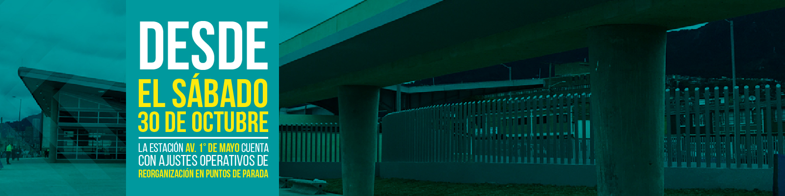 Estaci&oacute;n Avenida Primera de Mayo cuenta con ajustes