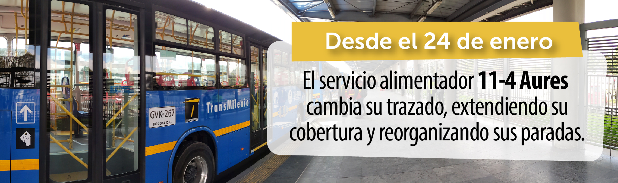 Servicio alimentador 11-4 Aures cambia su trazado