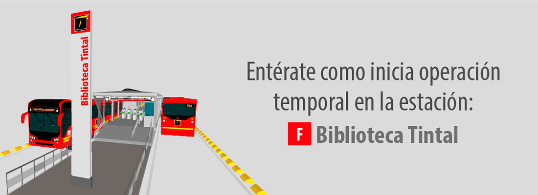 Estaci&oacute;n Biblioteca Tintal presenta novedad, habilitando 2 vagones