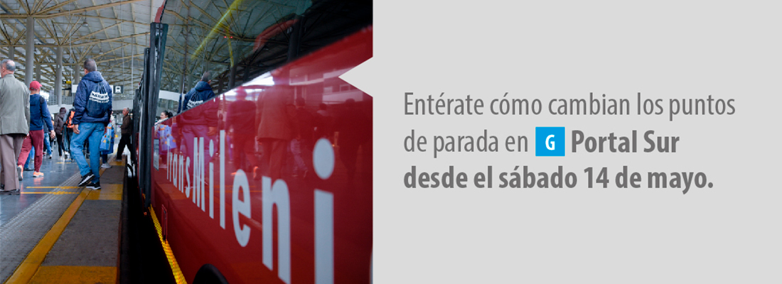2 rutas cambian los puntos de parada en el Portal Sur