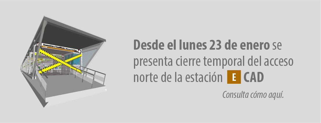 Cierre temporal en el acceso norte de la estaci&oacute;n CAD