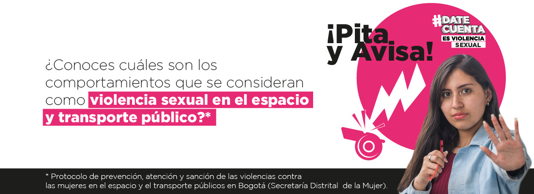 #DateCuenta Es Violencia ¡Pita y Avisa!