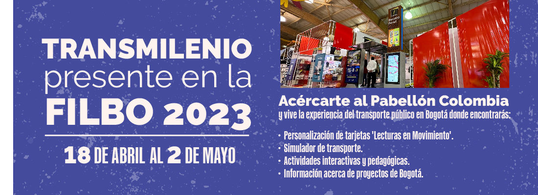 TransMilenio presente en la Feria del Libro &iexcl;ven y visitanos!