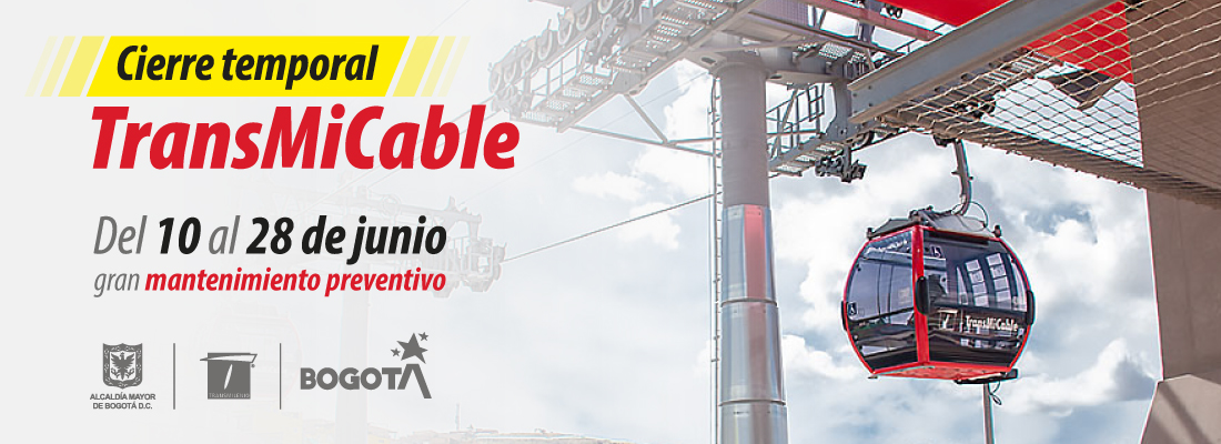 Cierre temporal de TransMiCable por mantenimiento preventivo durante 18 días