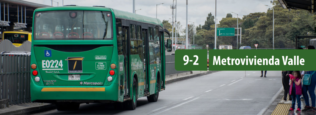 Servicio alimentador 9-2 Metrovivienda Valle modifica su operaci&oacute;n