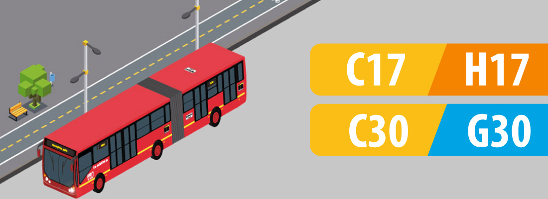 Servicios C17, H17, C30 y G30 modifican su horario de operaci&oacute;n