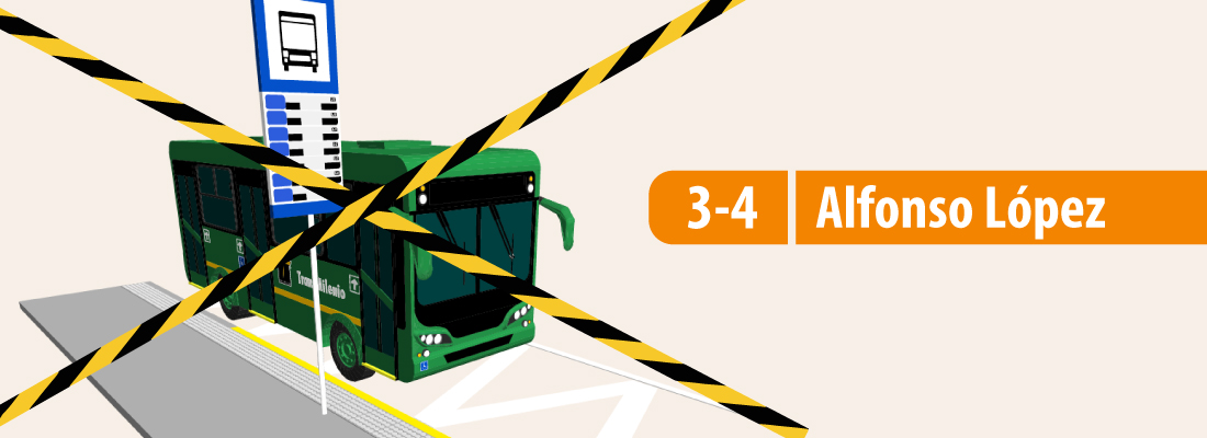 Servicio 3-4 Alfonso L&oacute;pez suspende una de su paradas