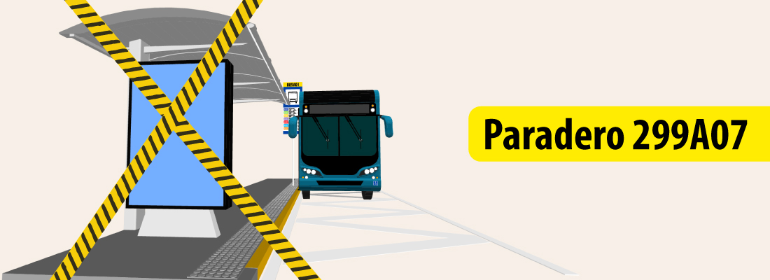 Paradero de la calle 6A se suspende