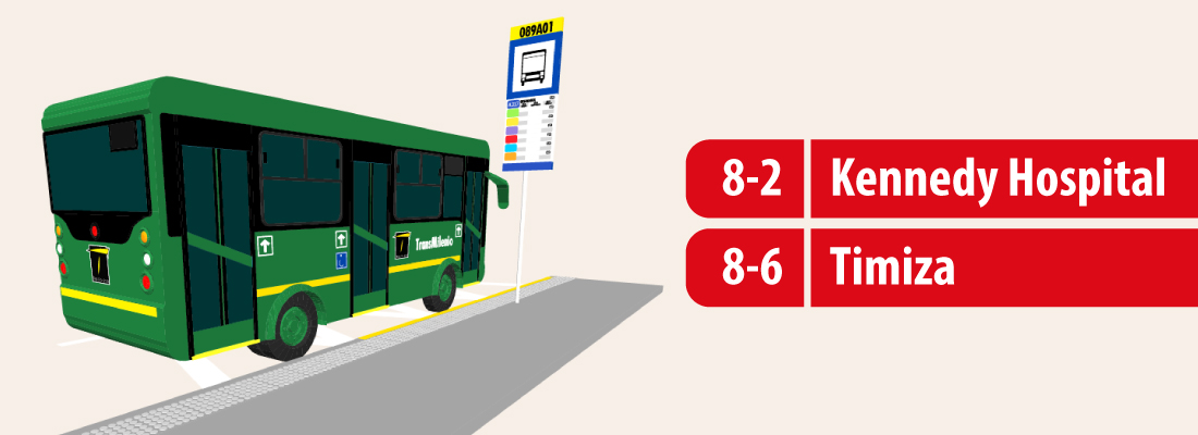 Rutas 8-2 Kennedy Hospital y 8-6 Timiza tendr&aacute;n una nueva parada
