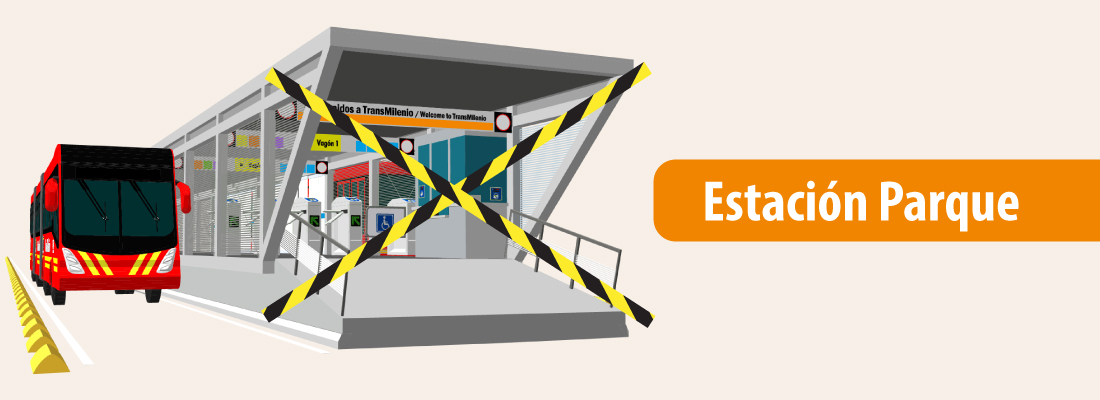 Cierre temporal en la estaci&oacute;n Parque