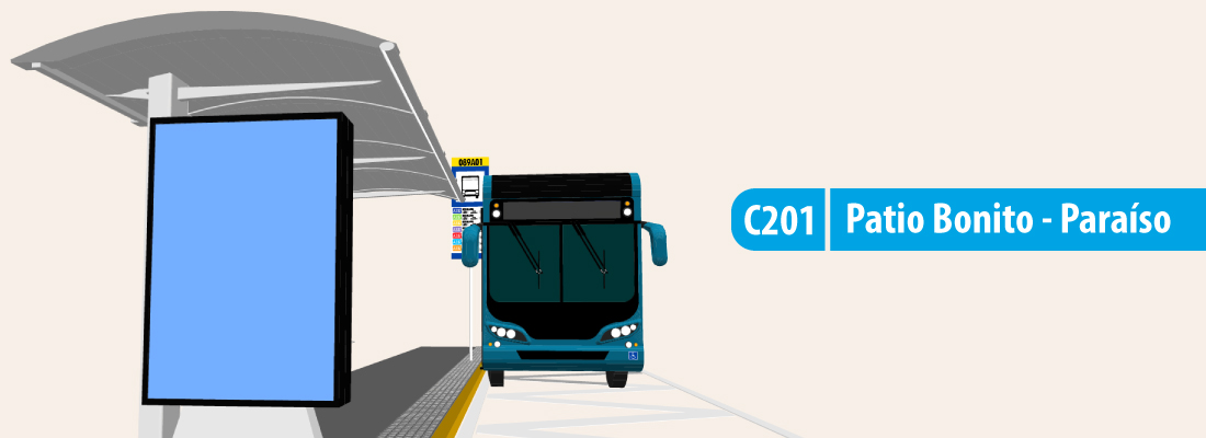 Ruta C201 Patio Bonito - Para&iacute;so modifica su horario de operaci&oacute;n