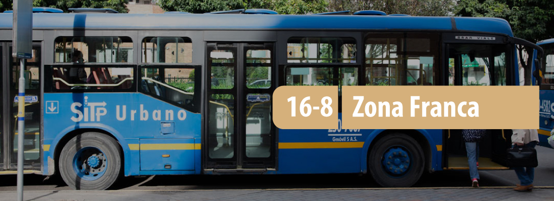 Servicio alimentador 16-8 Zona Franca modifica su trazado