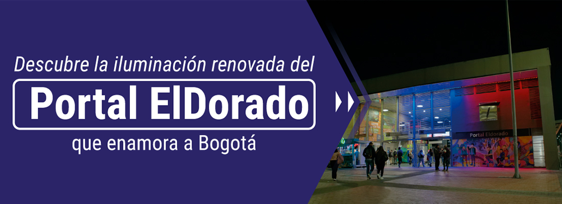 As&iacute; se ve el Portal ElDorado con su nueva iluminaci&oacute;n