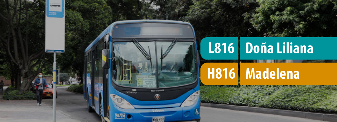 Ruta L816 Do&ntilde;a Liliana - H816 Madelena modifica su operaci&oacute;n