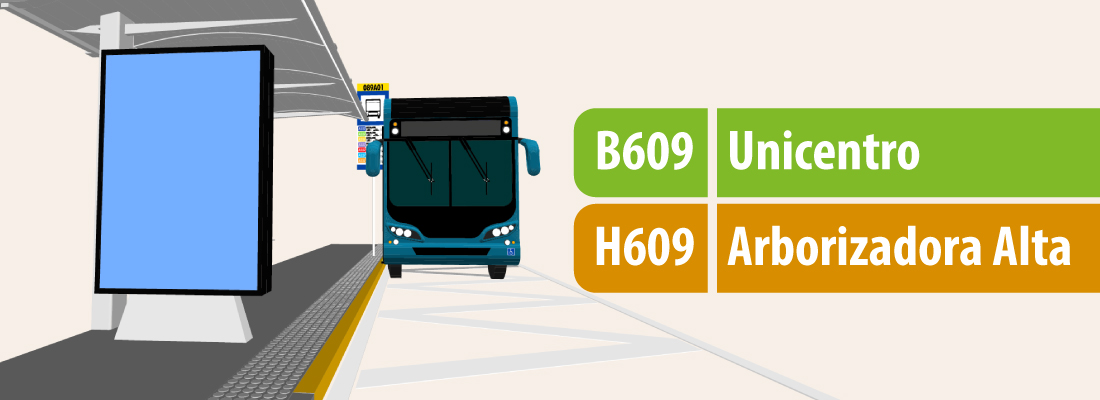 Servicio zonal, B609 Unicentro - H609 Arborizadora Alta, modifica su operaci&oacute;n