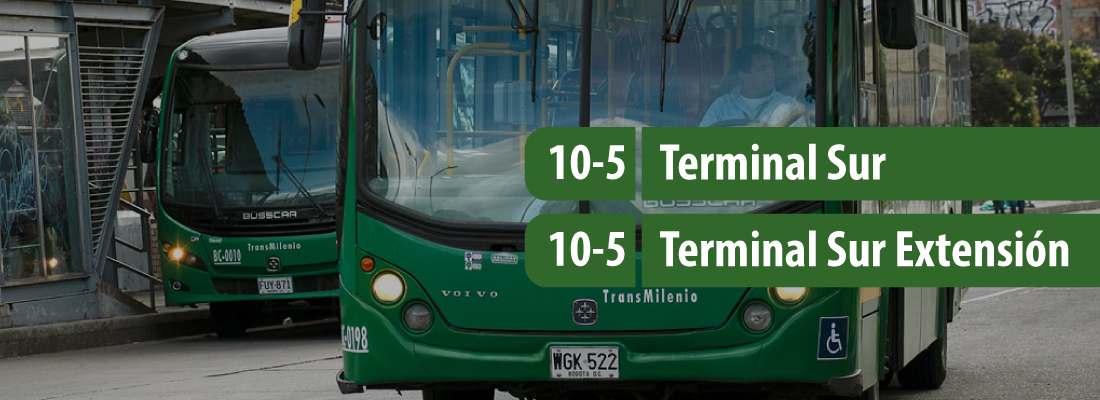 Ruta alimentadora 10-5 Terminal adiciona dos paradas a su recorrido