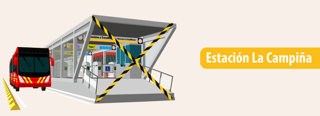 Cierre de vag&oacute;n en la estaci&oacute;n La Campi&ntilde;a