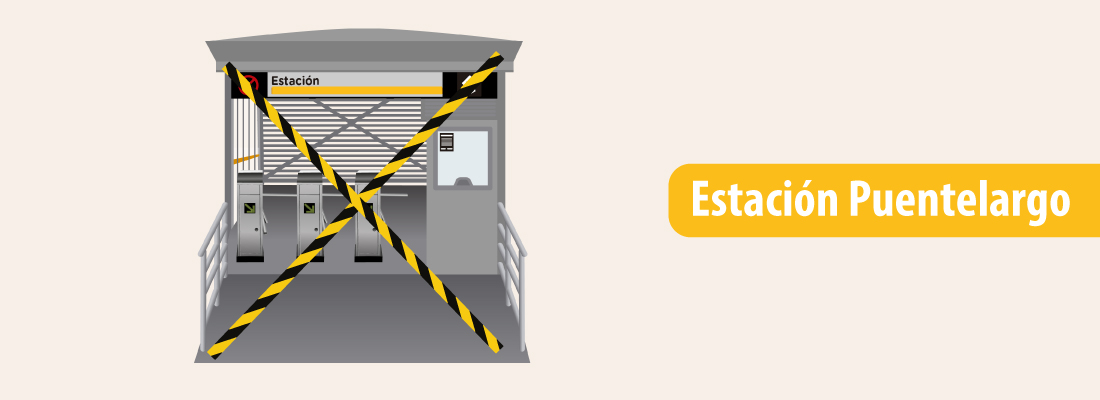 Cierre de vag&oacute;n en la estaci&oacute;n Puentelargo