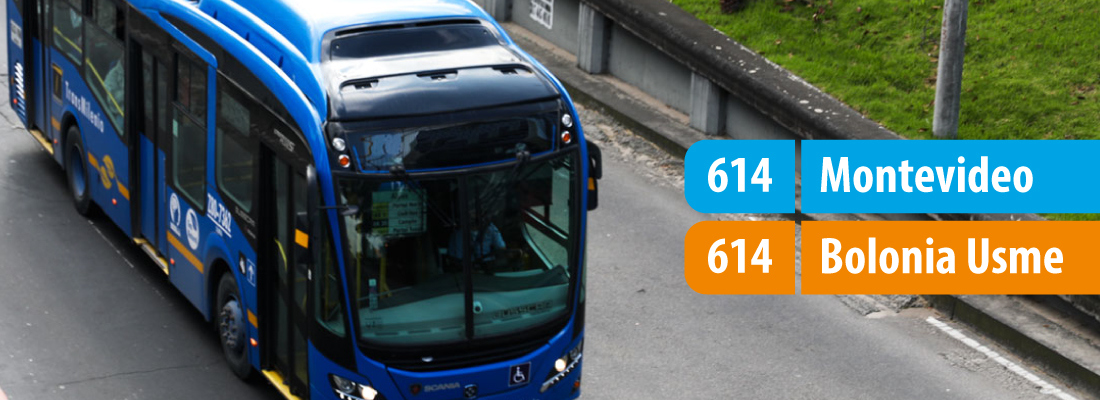 Servicio 614 Montevideo - Bolonia Usme cambia su operaci&oacute;n