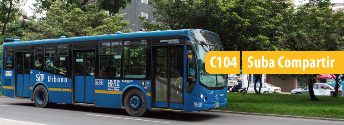 Servicio C104 Suba Compartir modifica su recorrido