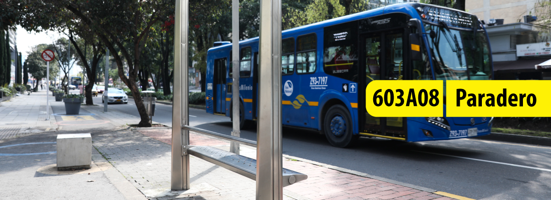 Redistribuci&oacute;n de paradero 603A08 ubicado en la calle 26 sur