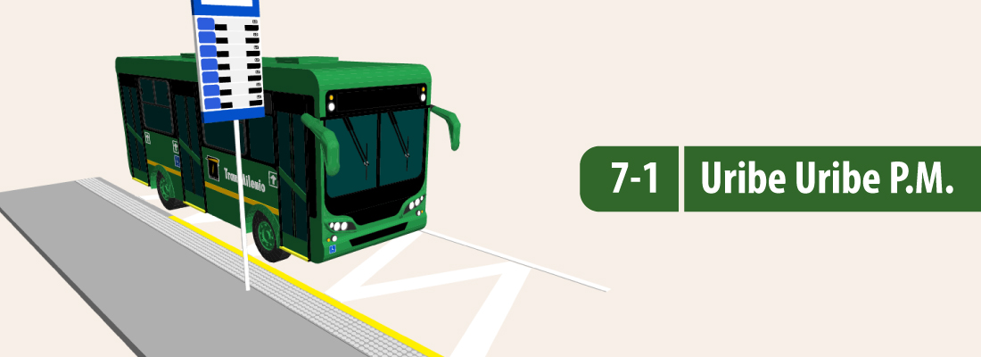 Servicio 7-1 Uribe Uribe P.M. modifica su operaci&oacute;n