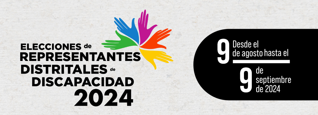 Proceso de elecci&oacute;n de Representantes al Consejo Distrital de Discapacidad 2024