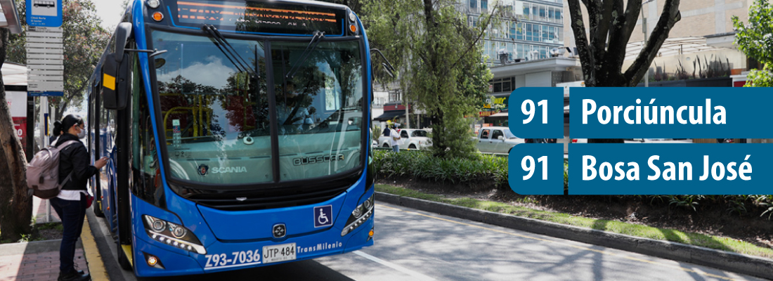 Ruta TransMiZonal 91 Porci&uacute;ncula - Bosa San Jos&eacute;, modifica su recorrido