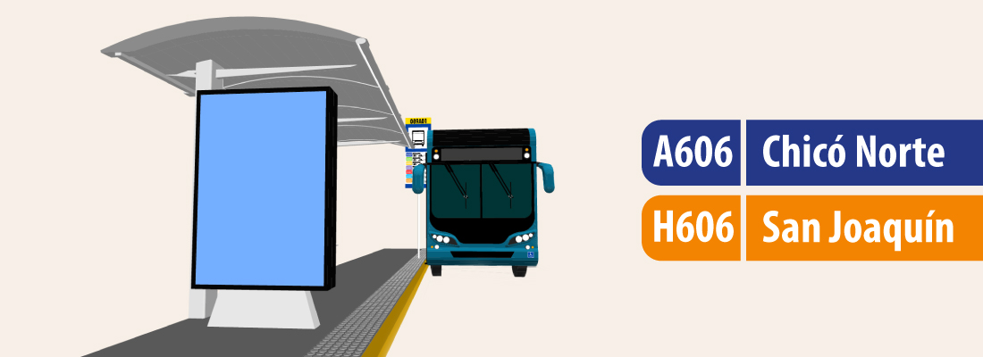 Servicio TransMiZonal A606 Chic&oacute; Norte - H606 San Joaqu&iacute;n modifica su recorrido