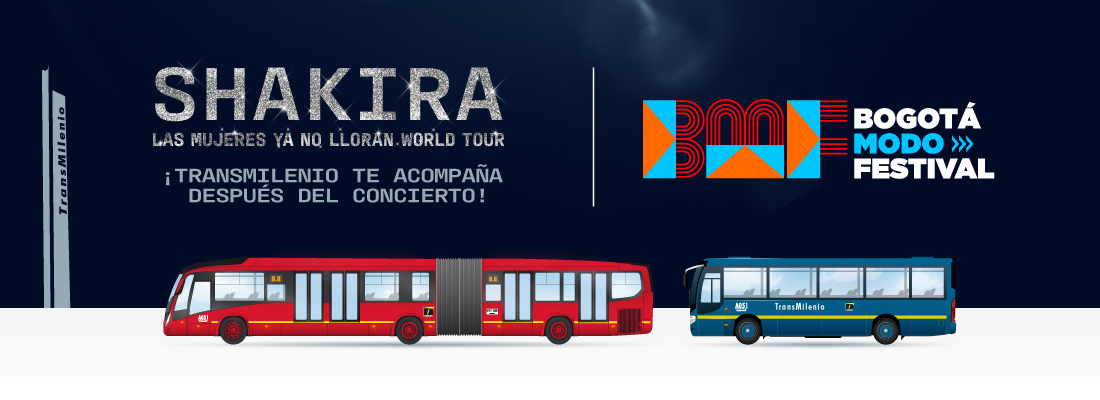 Disfruta el concierto de Shakira en el Campín, TransMi te facilita el regreso a casa