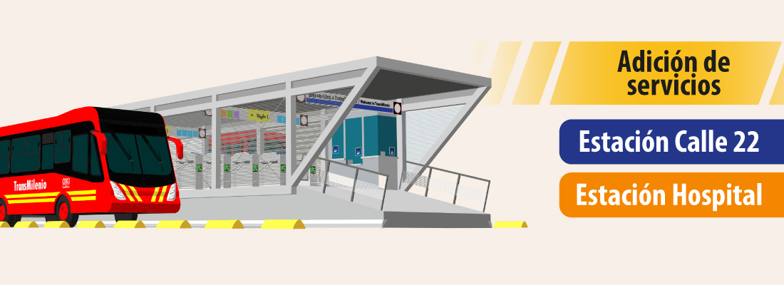 Estaciones Calle 22 y Hospital adicionan nuevos servicios a sus paradas