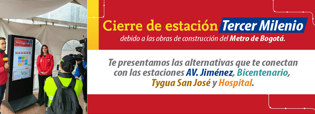 TransMi tiene alternativas de viaje para usuarios de estación Tercer Milenio