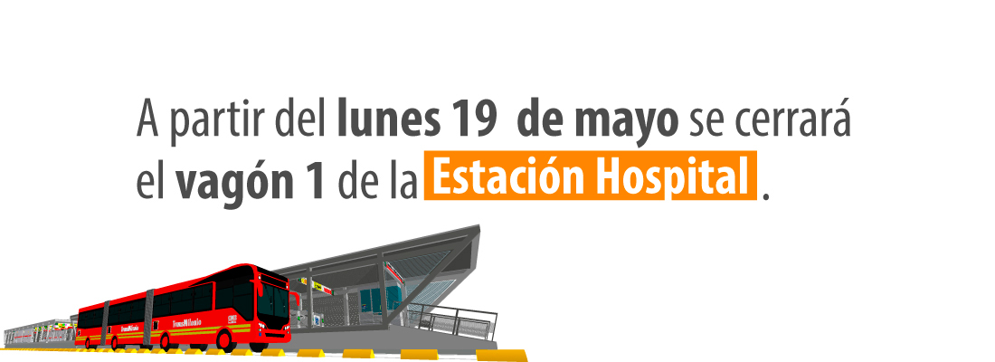 Estación Hospital tiene novedad en uno de sus vagones