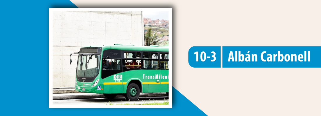 Servicio TransMiZonal 10-3 Albán Carbonell modifica sus paradas